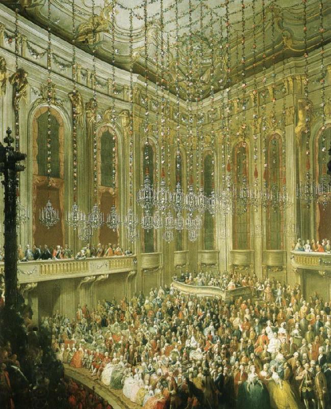 antonin dvorak a concert given by the young mozart in the redoutensaal of the schonbrunn palace in vienna China oil painting art